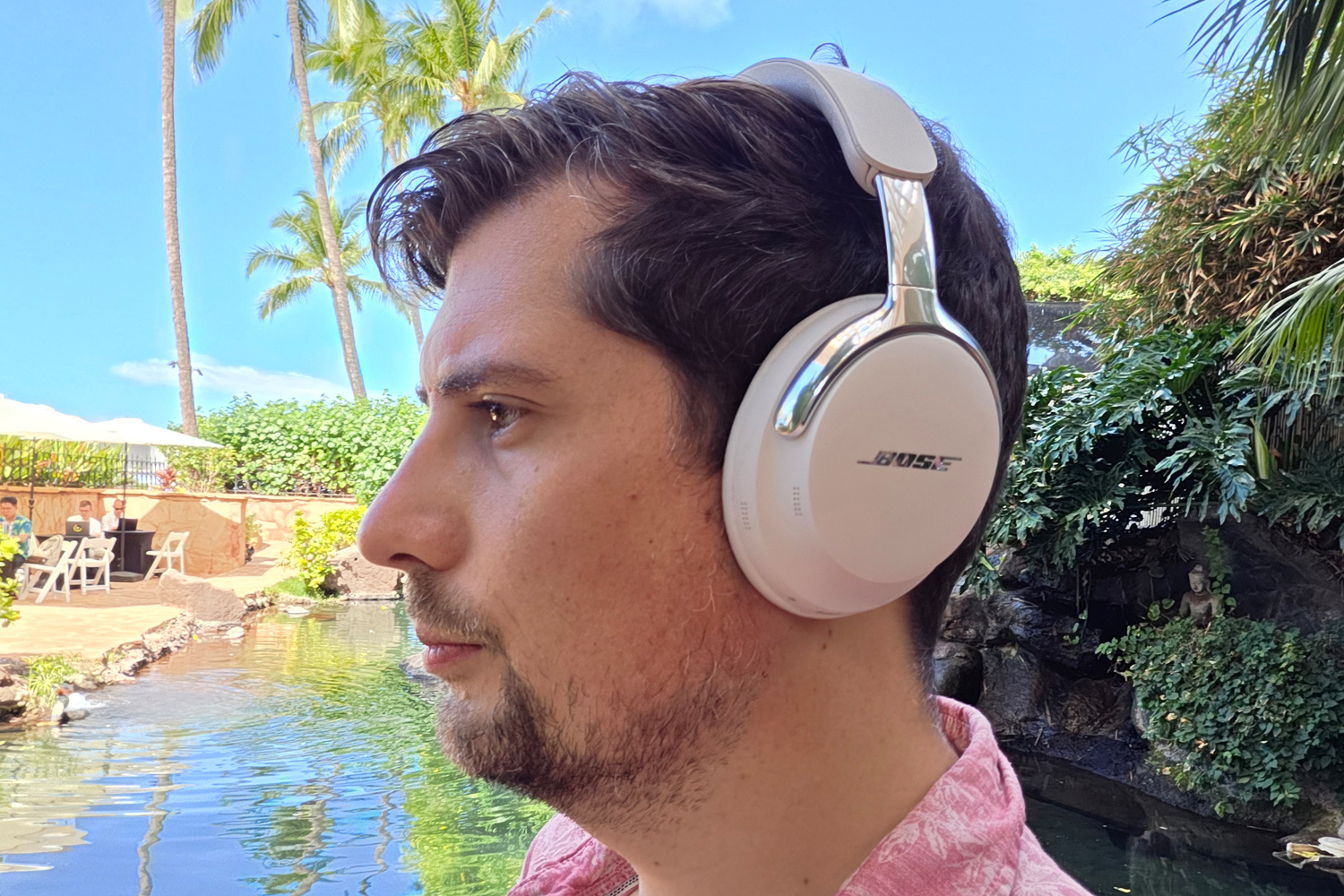 Bose Quietcomfort Ultra headphones Gen 2 review wearing side