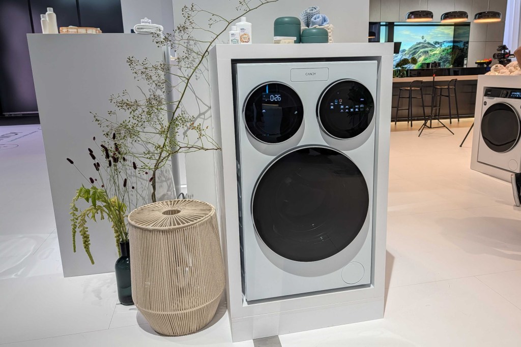 Candy Multi Wash washing machine on stand at IFA