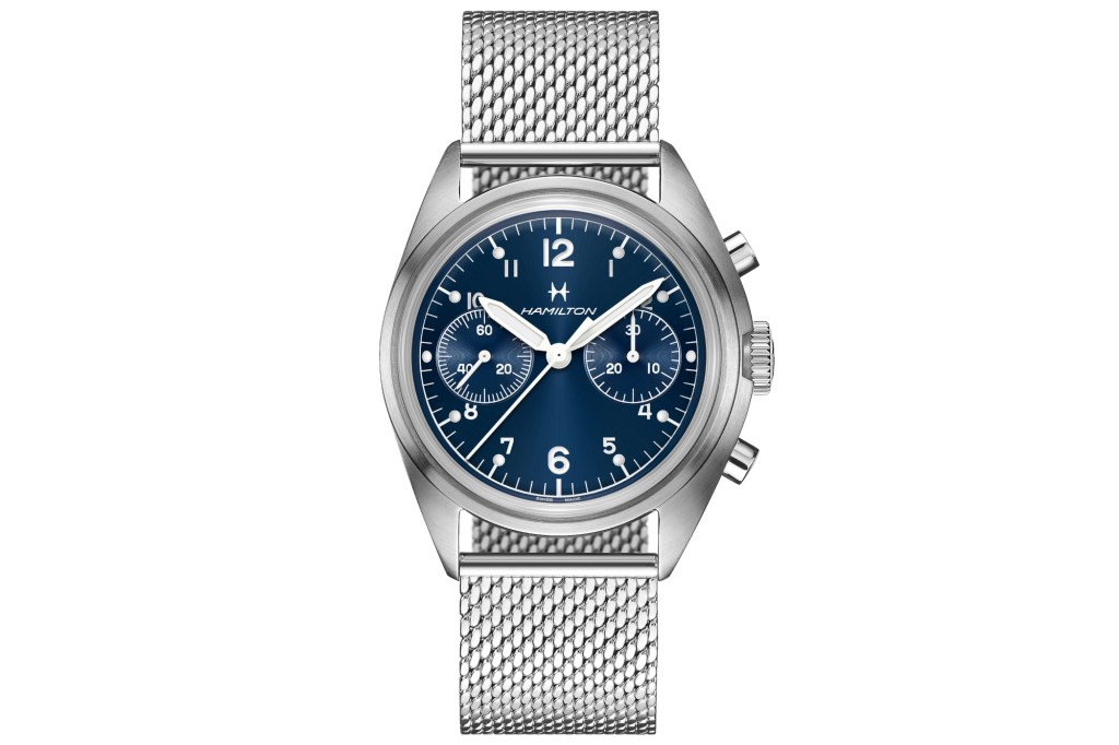 Hamilton Khaki Aviation Pilot Chronograph on white background