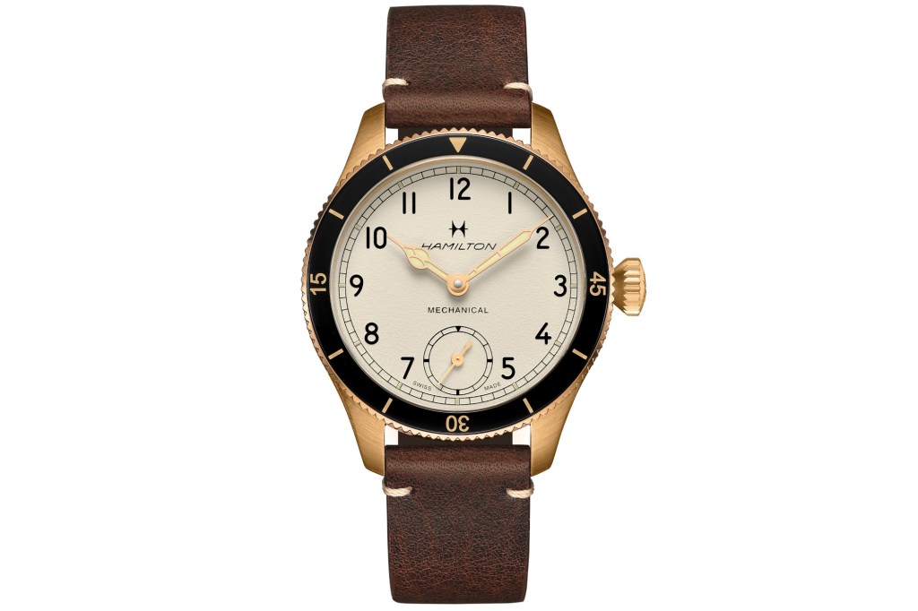 Hamilton Khaki Aviation Pioneer on white background