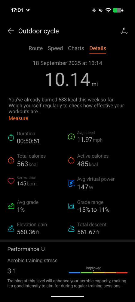Huawei Watch GT 6 Pro reviw app cycling