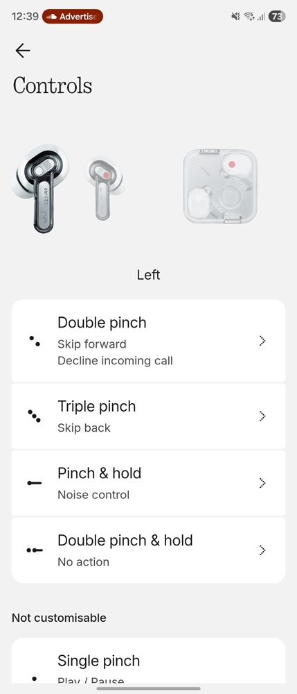 Nothing Ear 3 review app controls