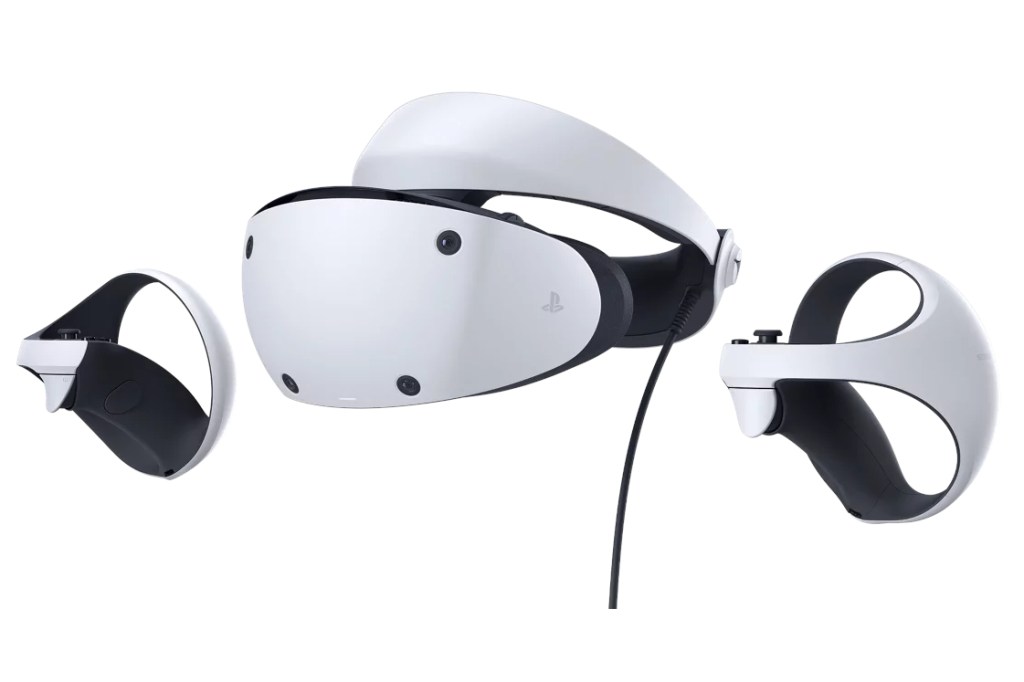 PlayStation VR2 on white background
