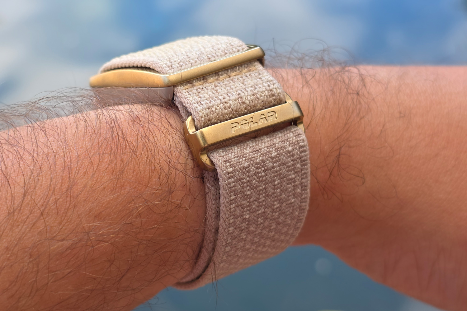 Polar Loop review on wrist logo