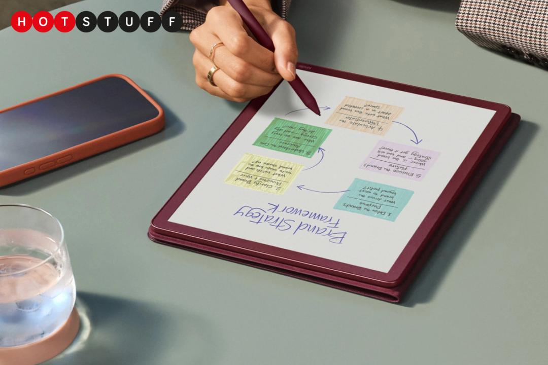 Kindle Scribe on table