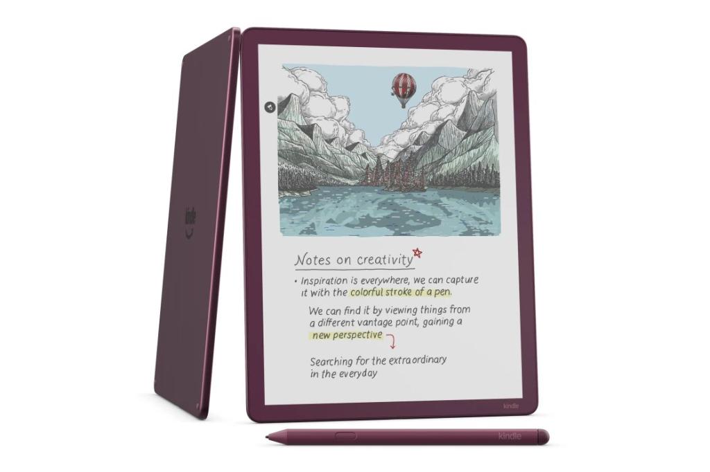 Kindle Scribe on white background