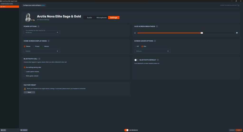 Steelseries Arctis Nova Elite review app pc settings