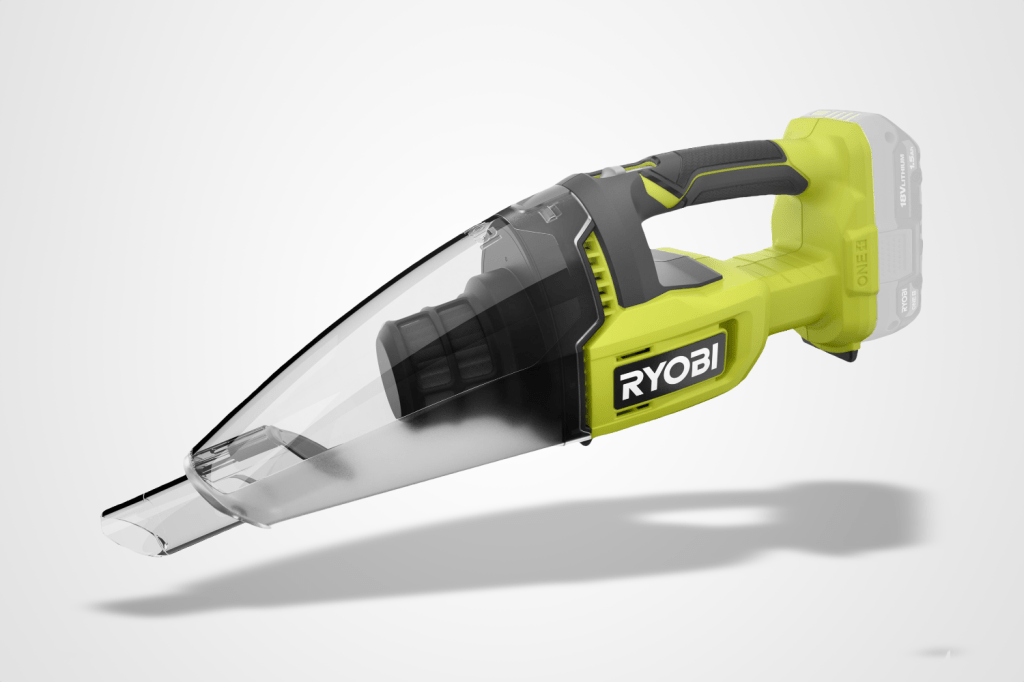 Ryobi 18V One Hand Vac vacuum, as featured in Stuff's round-up of the best vacuum cleaners