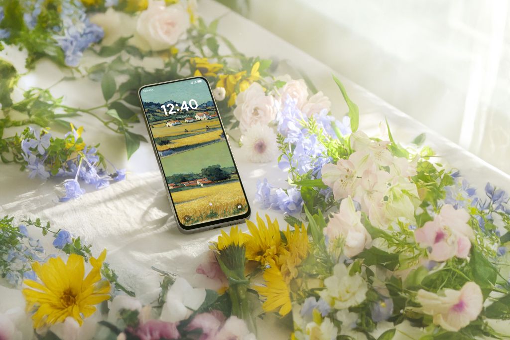 TCL NxtPaper 60 Ultra on a table in bright light