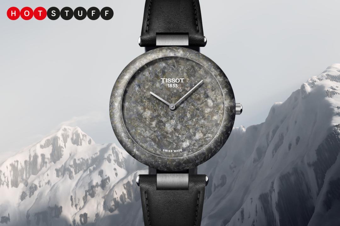 Tissot RockWatch in front of mountains