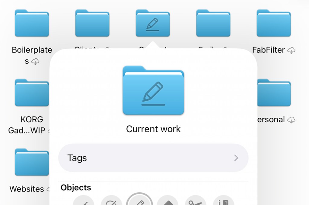 Folder customisation