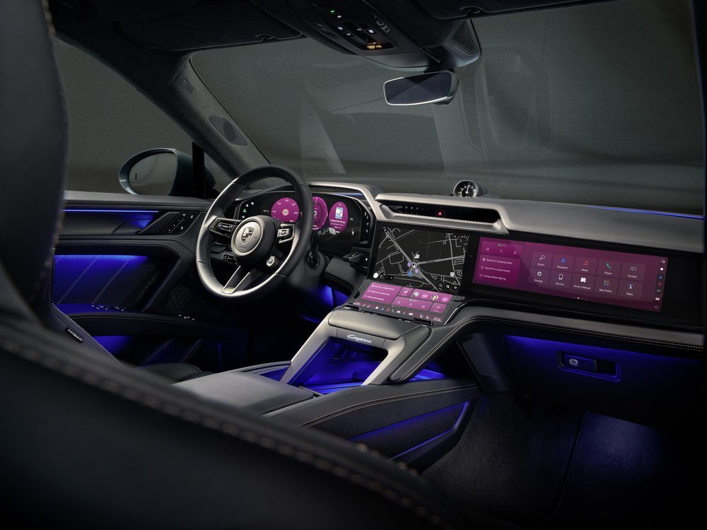Porsche Cayenne electric prototype dashboard