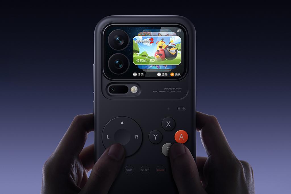 Xiaomi 17 Pro Retro Handheld Gamepad Case straight on