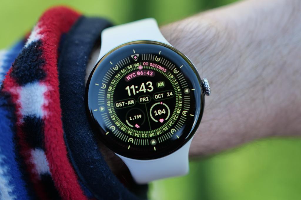 Google Pixel Watch 4 on wrist