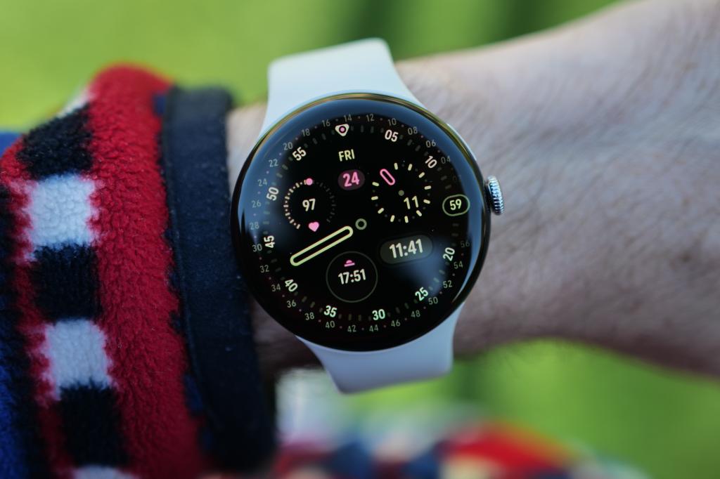 Google Pixel Watch 4 on wrist