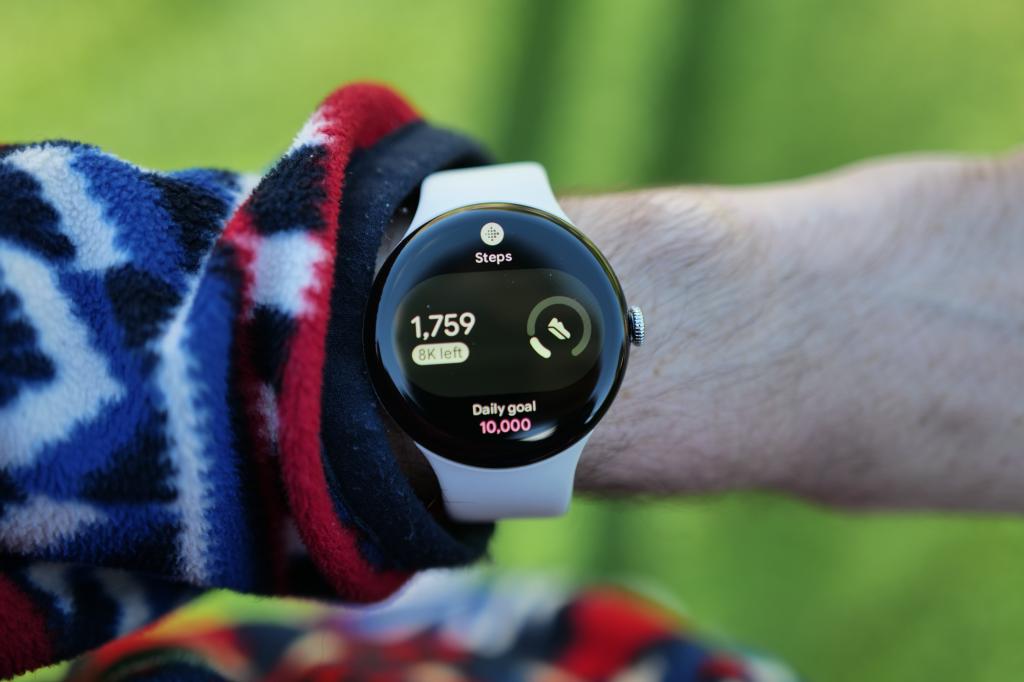 Google Pixel Watch 4 on wrist