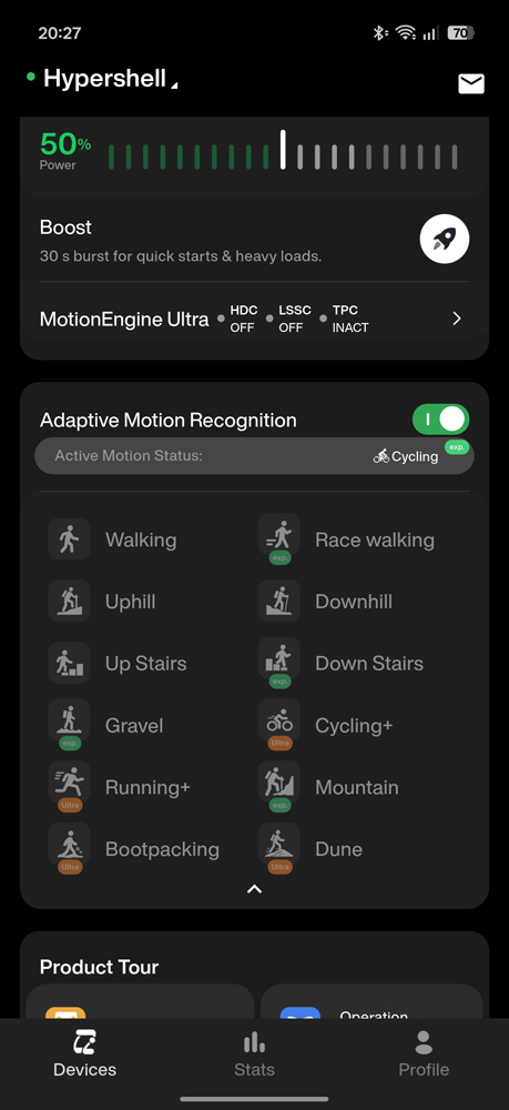 Hypershell X Ultra review app activity detection
