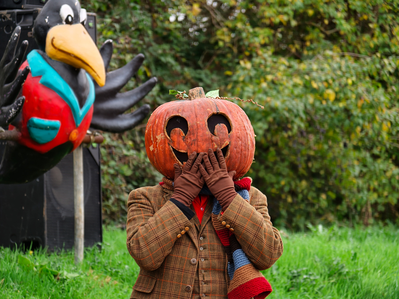 Oppo Find X9 Pro camera samples - pumpkin man