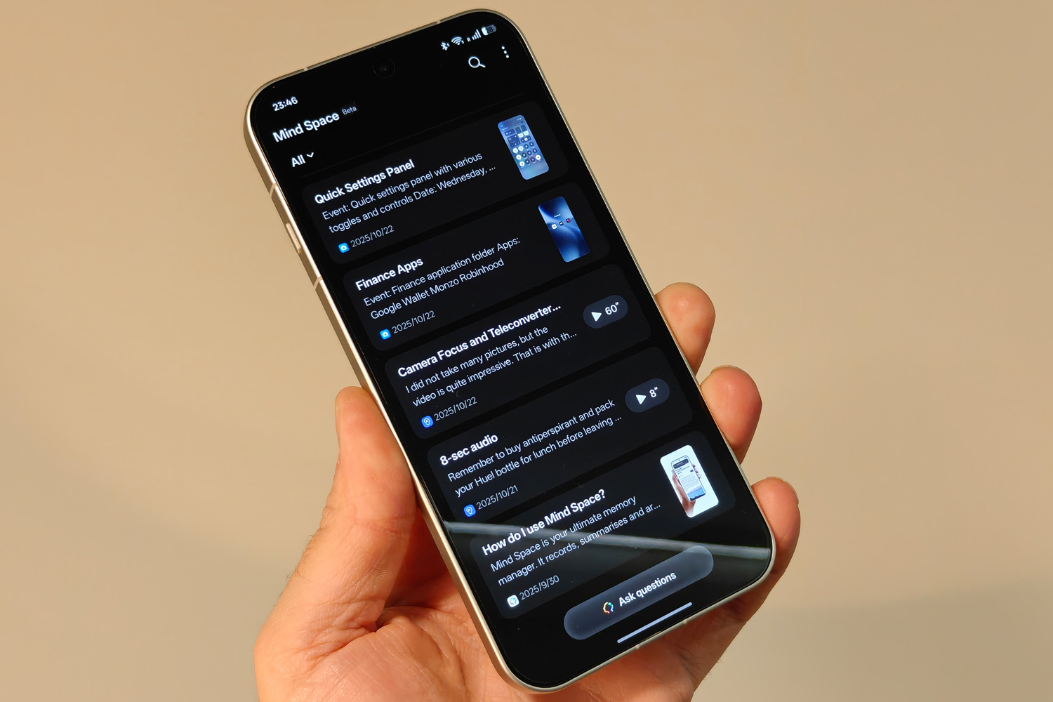 Oppo Find X9 Pro review mind space 2
