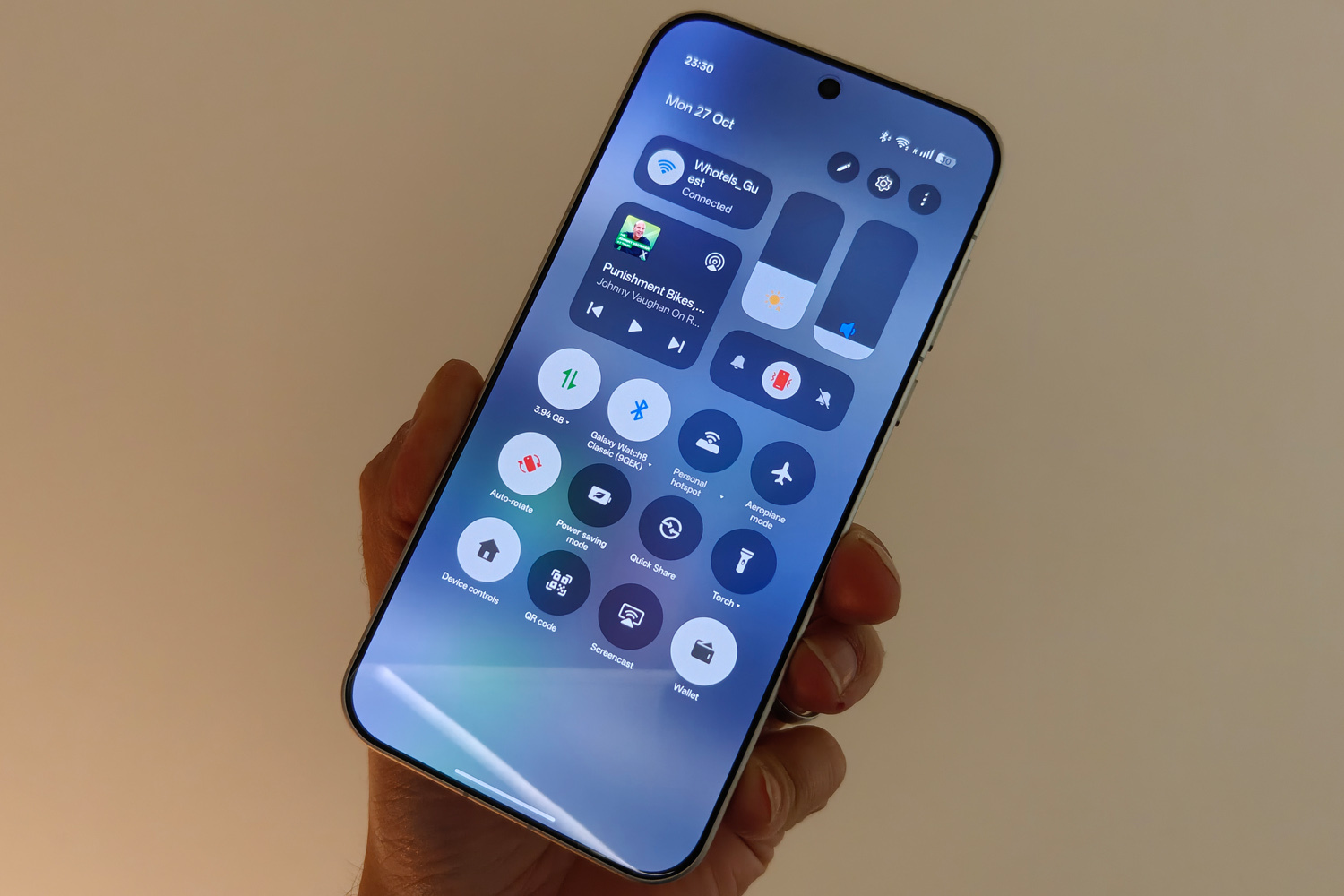 Oppo Find X9 Pro review quick settings