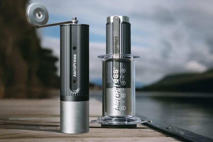 AeroPress’ first manual grinder brings the freshest coffee to the campsite