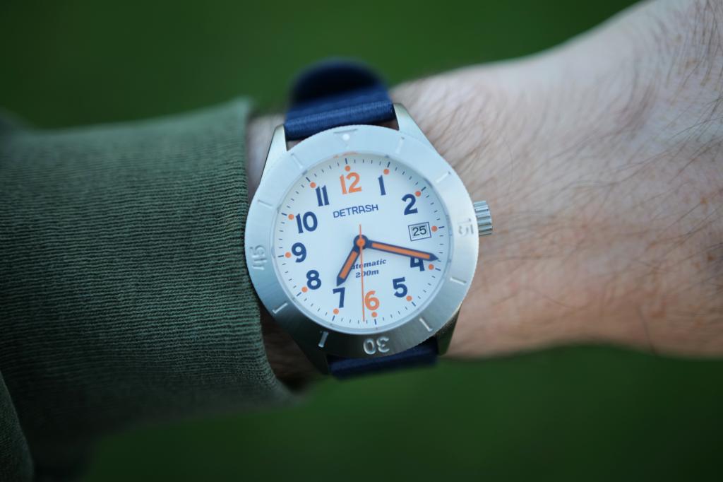 Detrash The GReat White on wrist