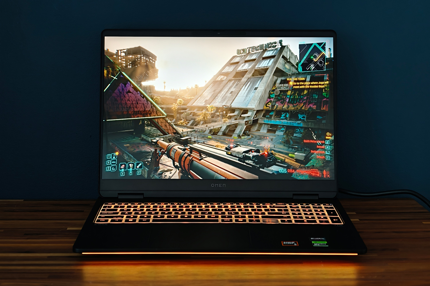 HP Omen Max 16 review Cyberpunk 2077 gameplay 2