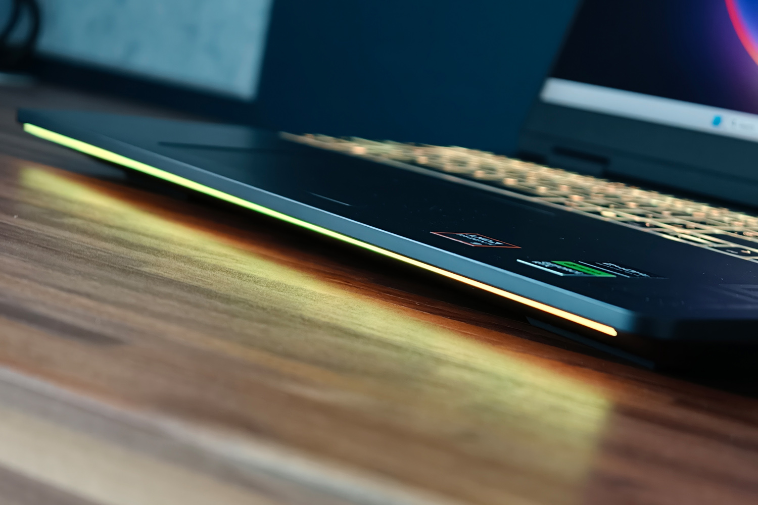 HP Omen Max 16 review LED strip