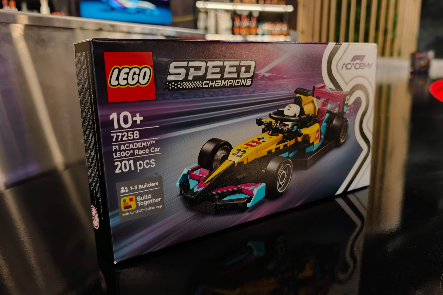 Lego F1 Academy reveal box front