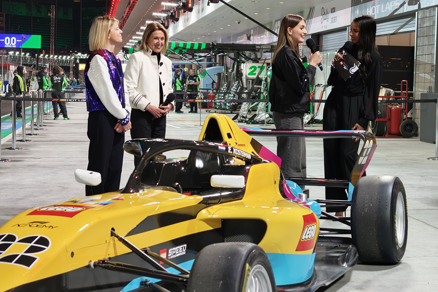 Lego F1 Academy reveal car and driver