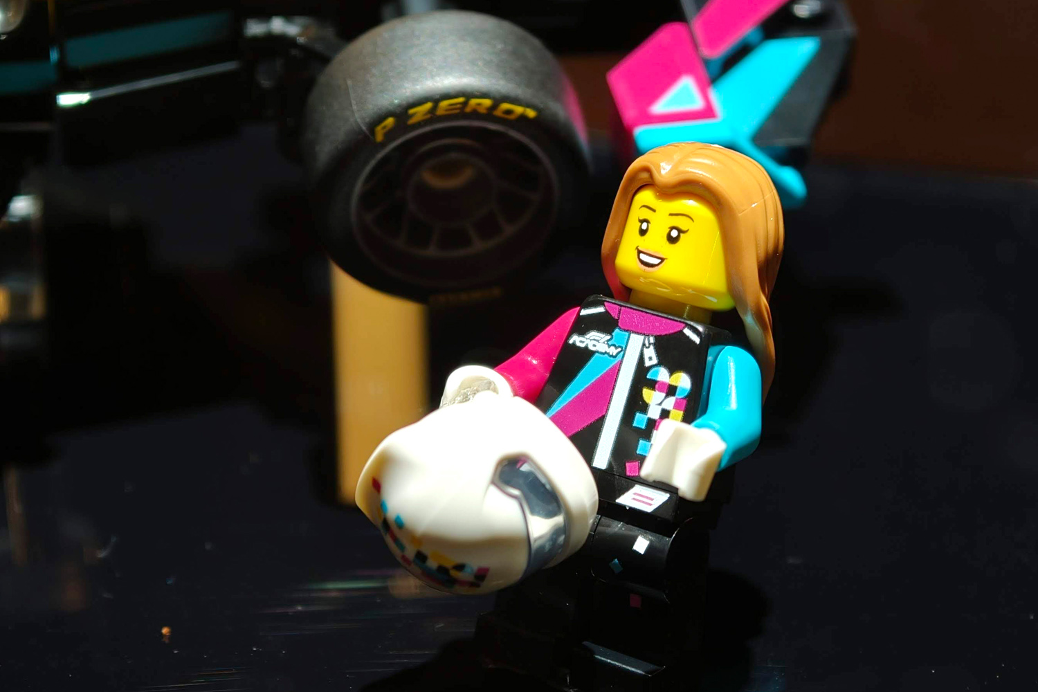 Lego F1 Academy reveal minifig
