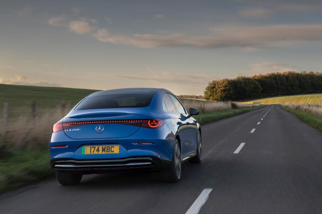 Mercedes-Benz CLA 250+ drive tracking rear