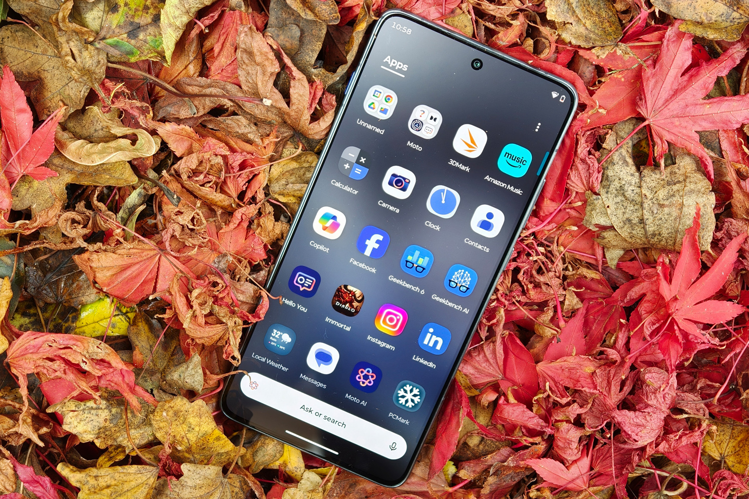 Motorola Edge 70 review app drawer