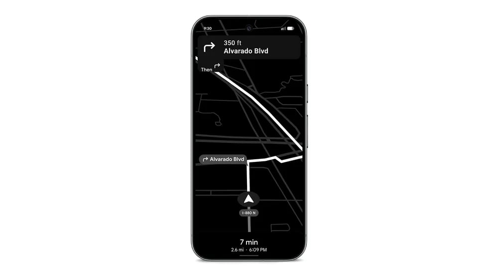 Pixel 10 Power Saving Google Maps