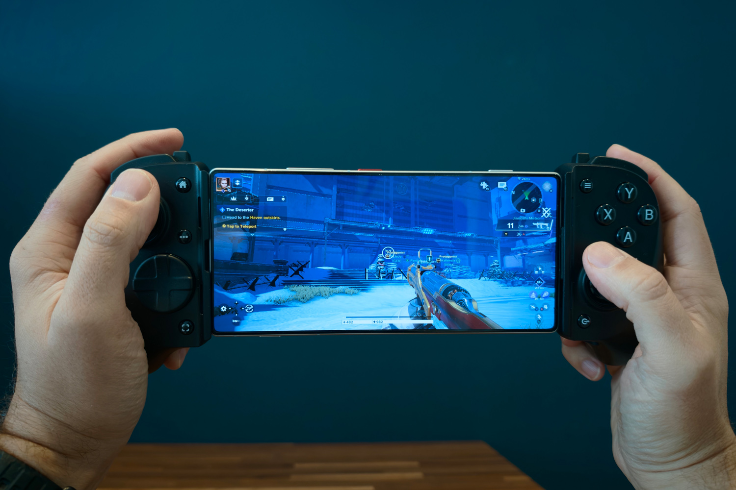 Razer Kishi V3 Pro review in hand gaming
