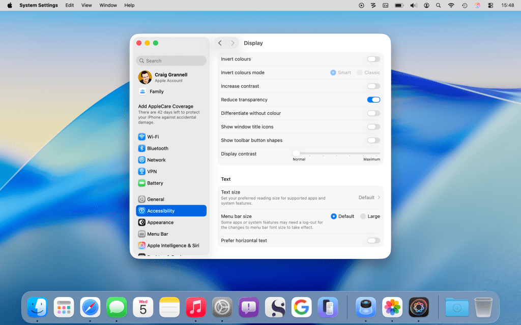 macOS Tahoe Liquid Glass tamed