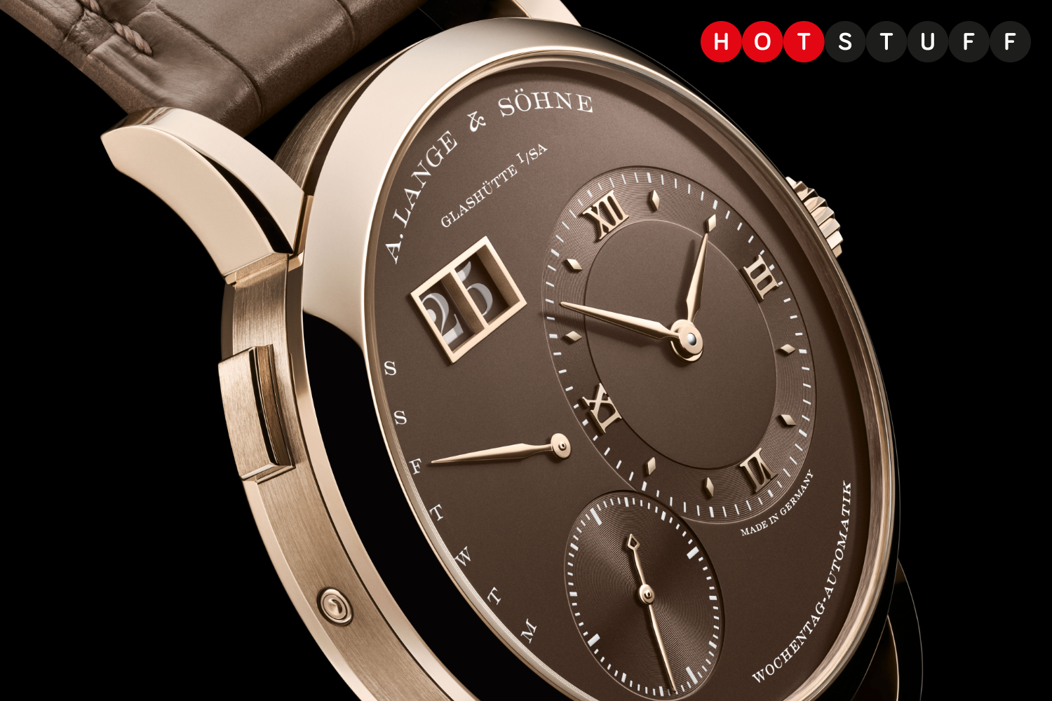 The A. Lange & Söhne Lange 1 Daymatic Honeygold looks good enough to eat