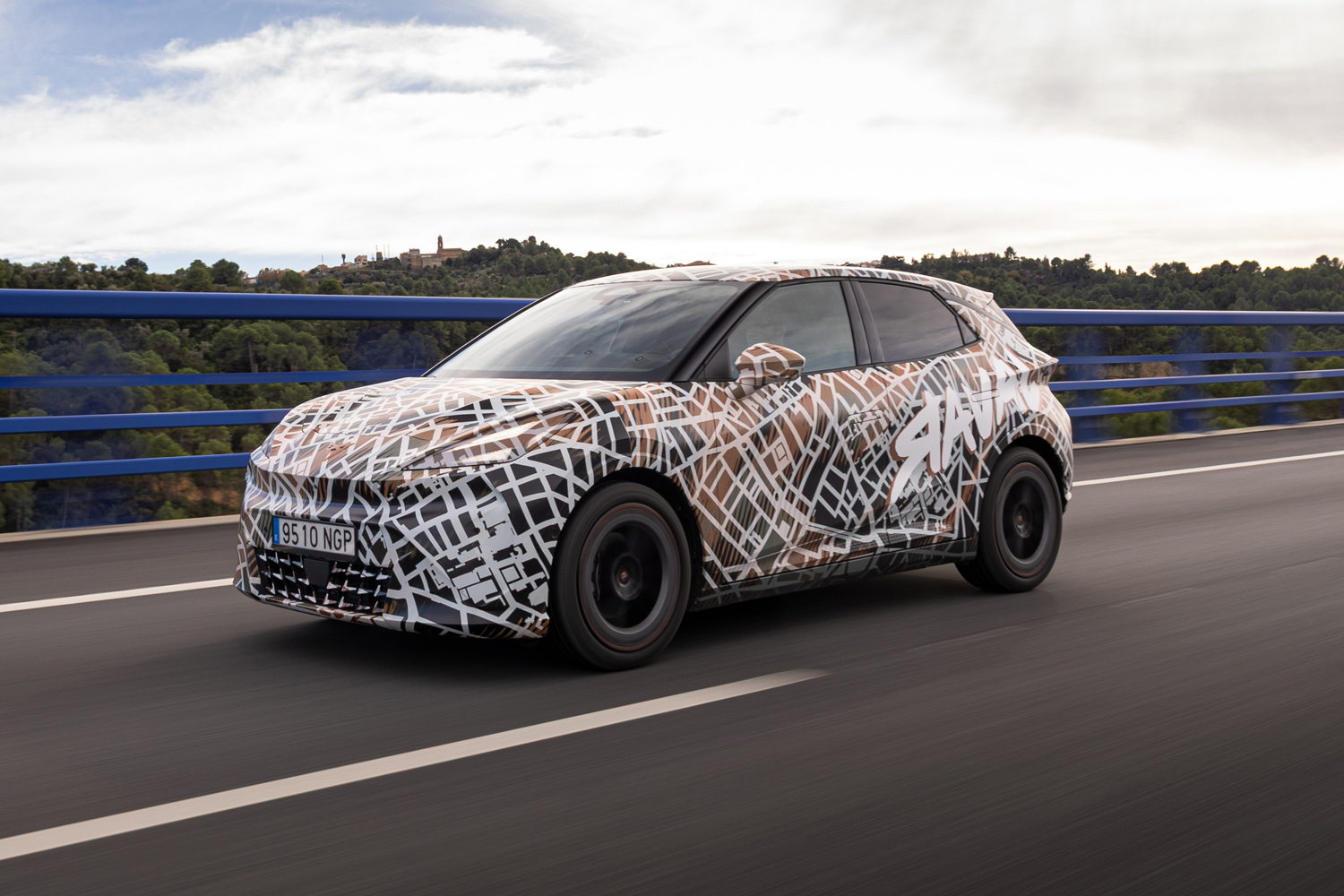 Cupra Raval on road front