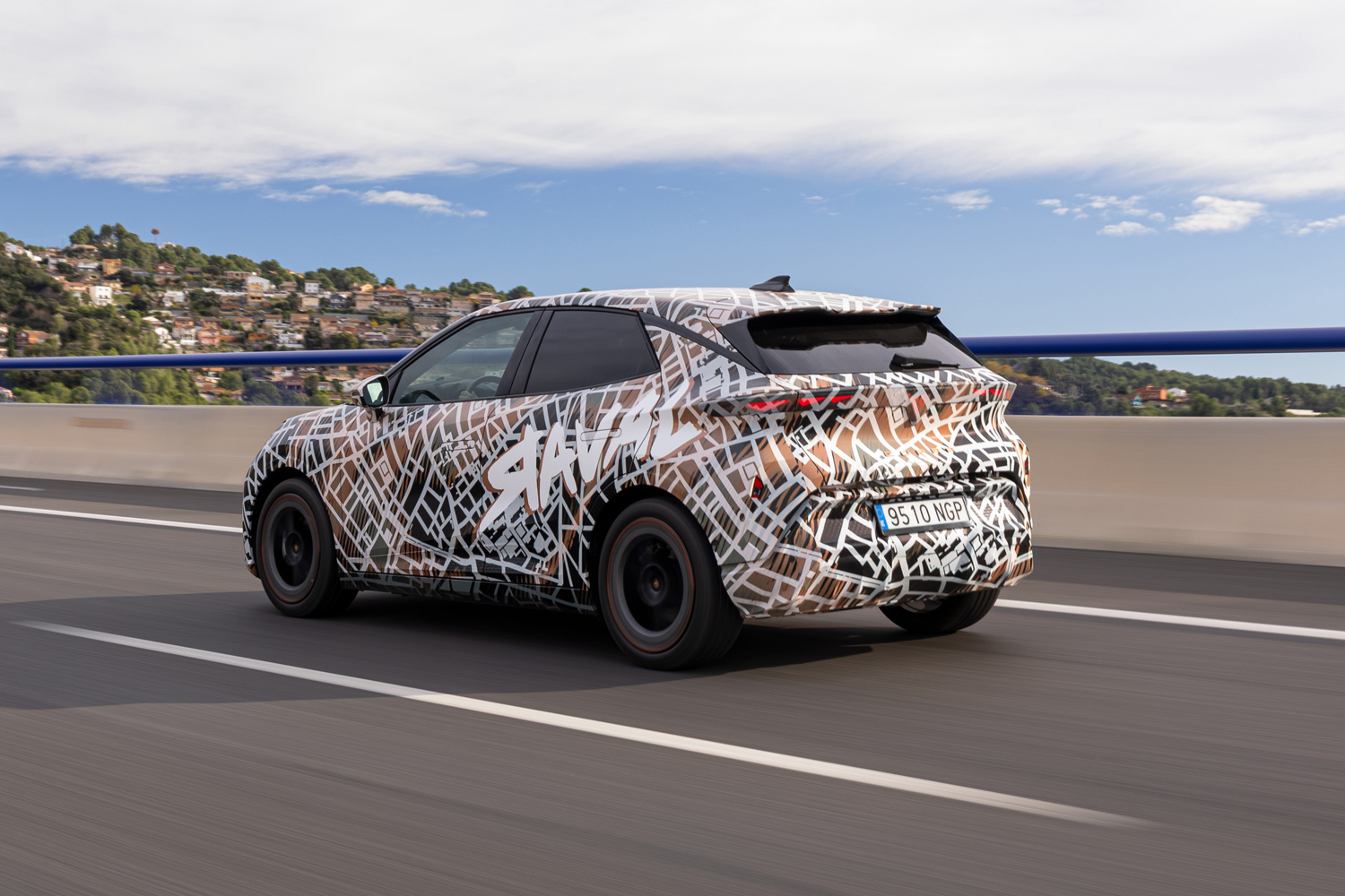 Cupra Raval on road rear