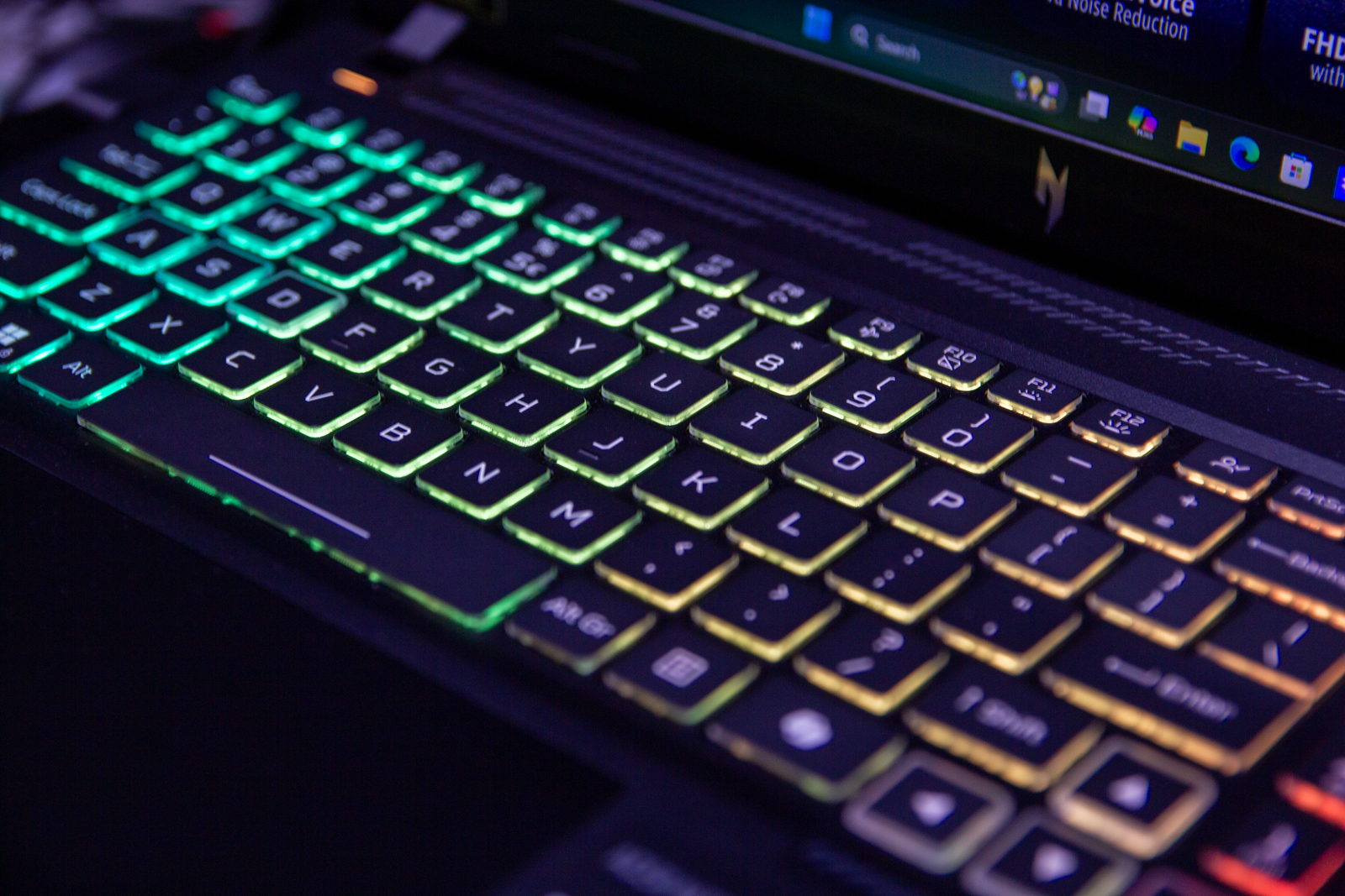 Acer Nitro V 16 AI CES 2026 keyboard