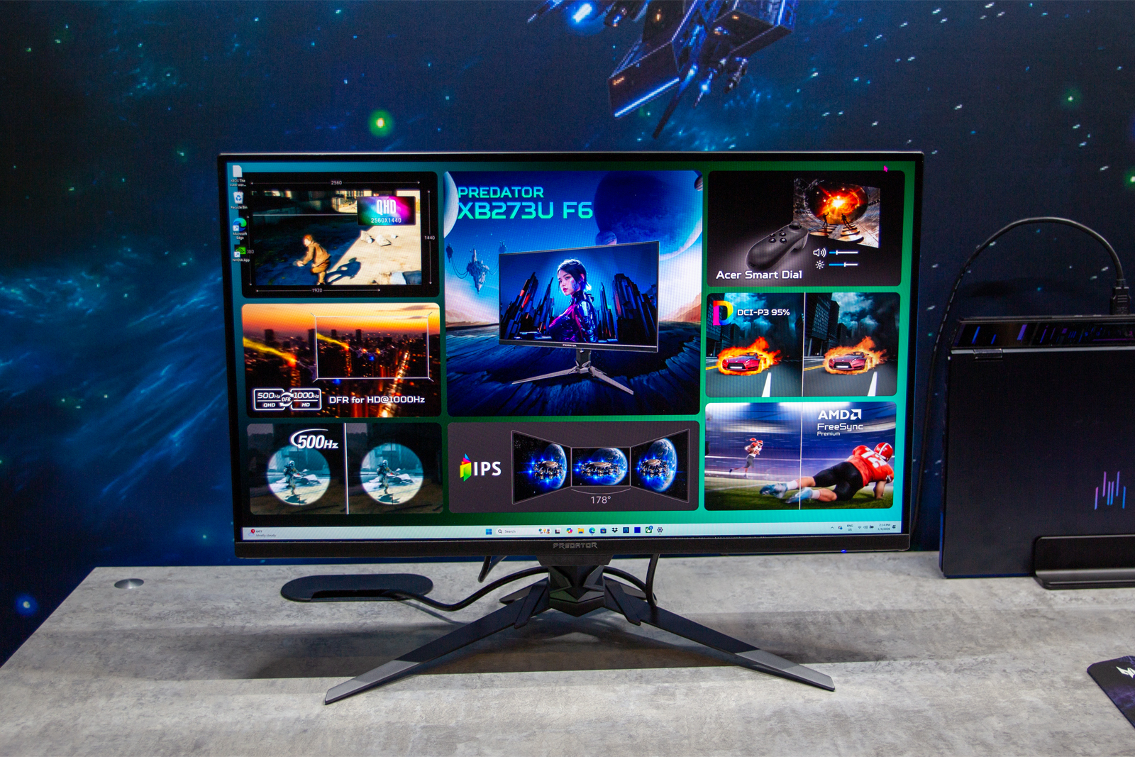 Acer XB273U F6 monitor CES 2026 front