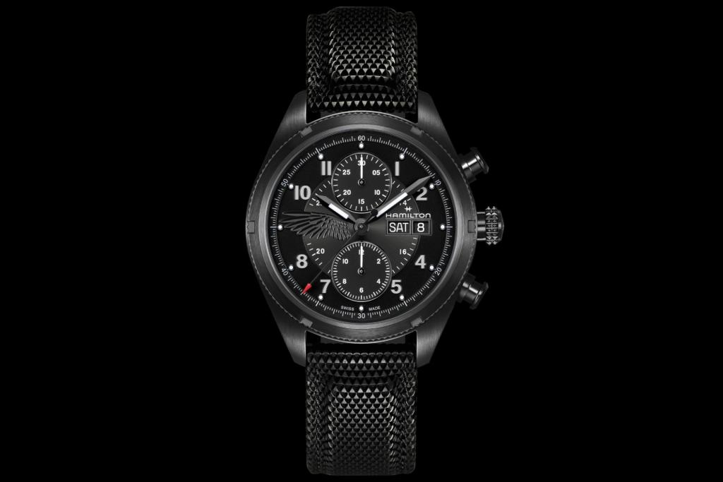 Hamilton Resident Evil Requiem Chrono on black background