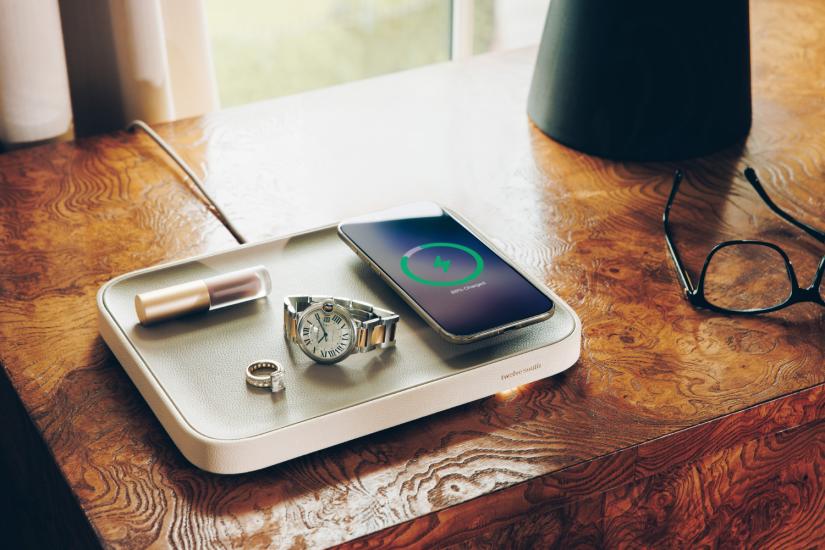 Stylish Twelve South Valet keeps your tech charged and tidy