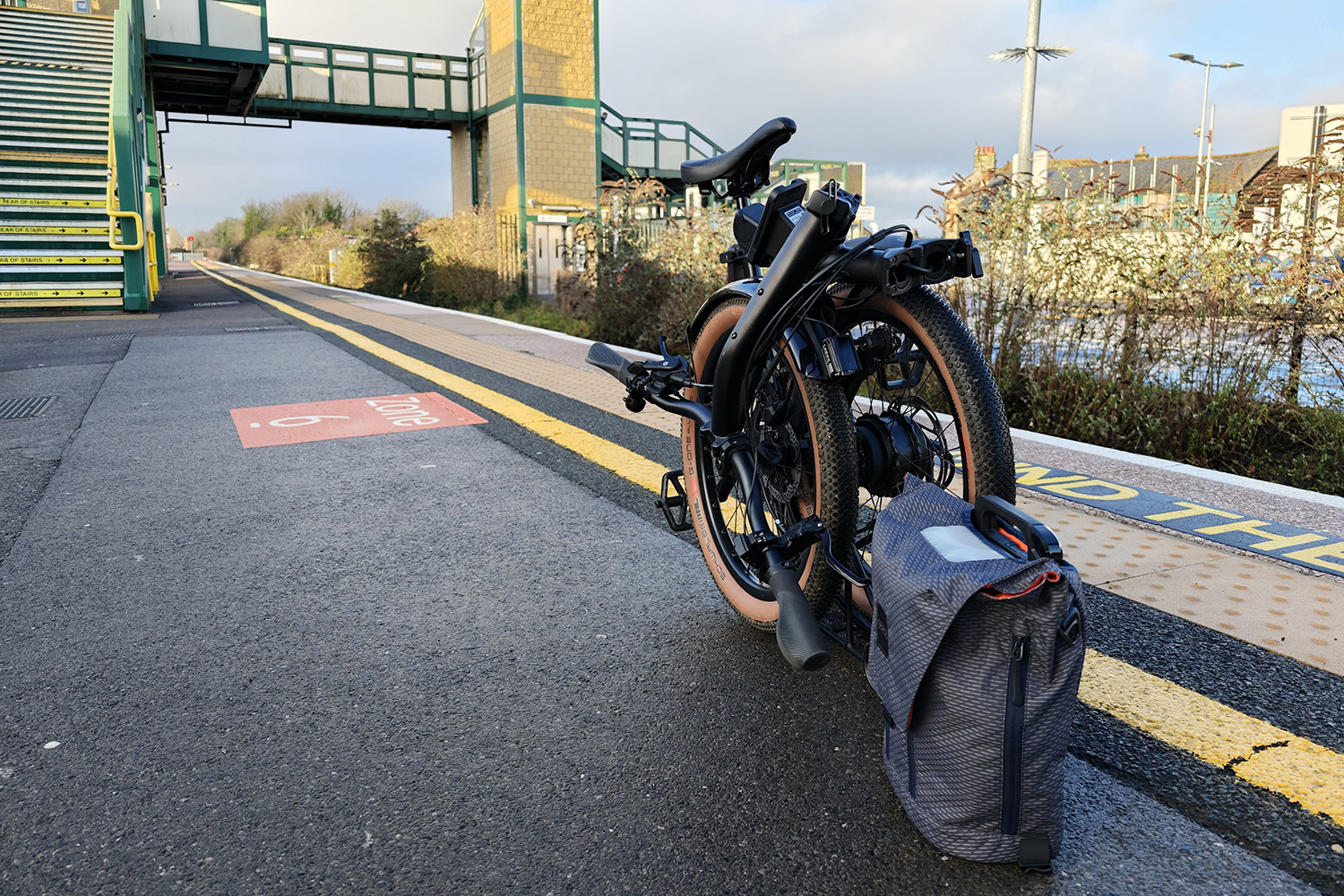 Brompton G-Line Electric review train station