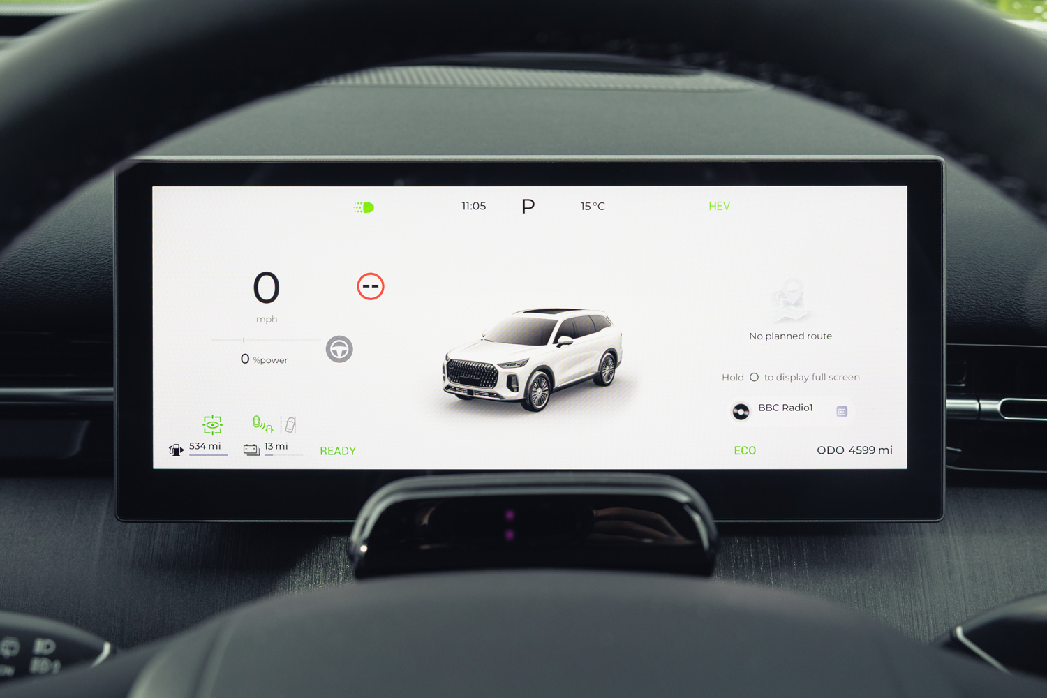 Chery Tiggo 9 Summit PHEV instruments