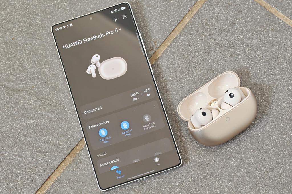 Huawei Freebuds Pro 5 review with app