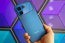 This budget-friendly flagship puts a retro gaming screen on your phone’s back