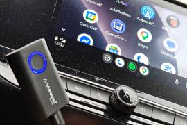 This handy in-car dongle works with both iPhone and Android making it a must-buy