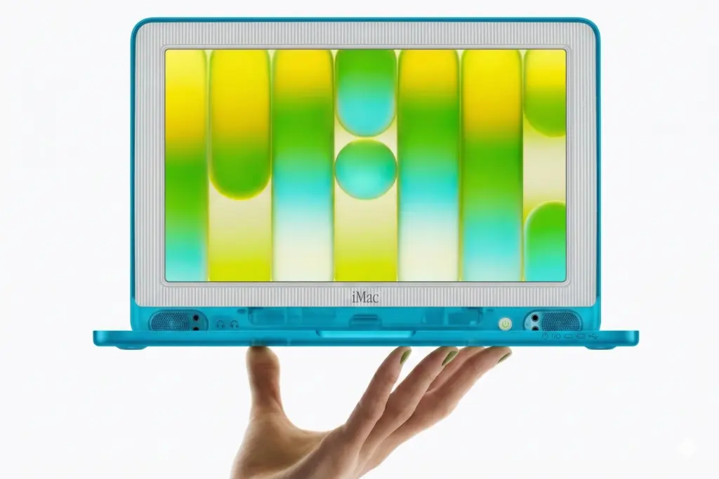 AI image of Apple MacBook Neo made from plastic