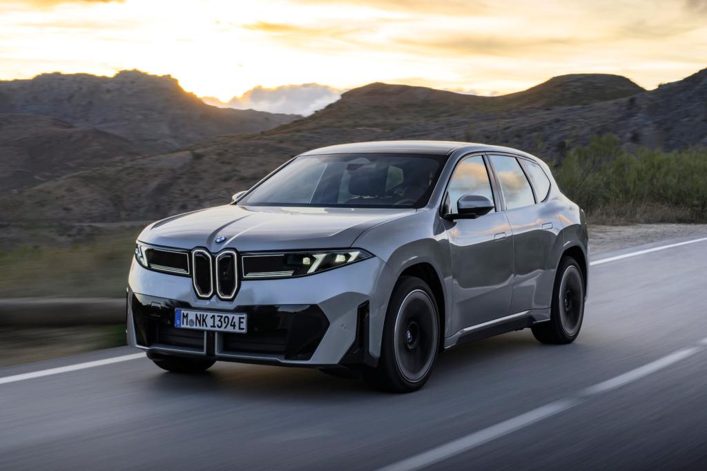 BMW IX3 on road